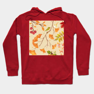 Autumn terees and birds Hoodie